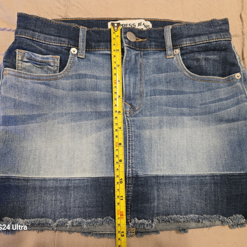 Express Jeans Stretch Denim Skirt